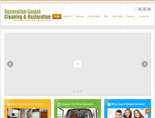 Tablet Screenshot of generationcarpetcleaningfw.com